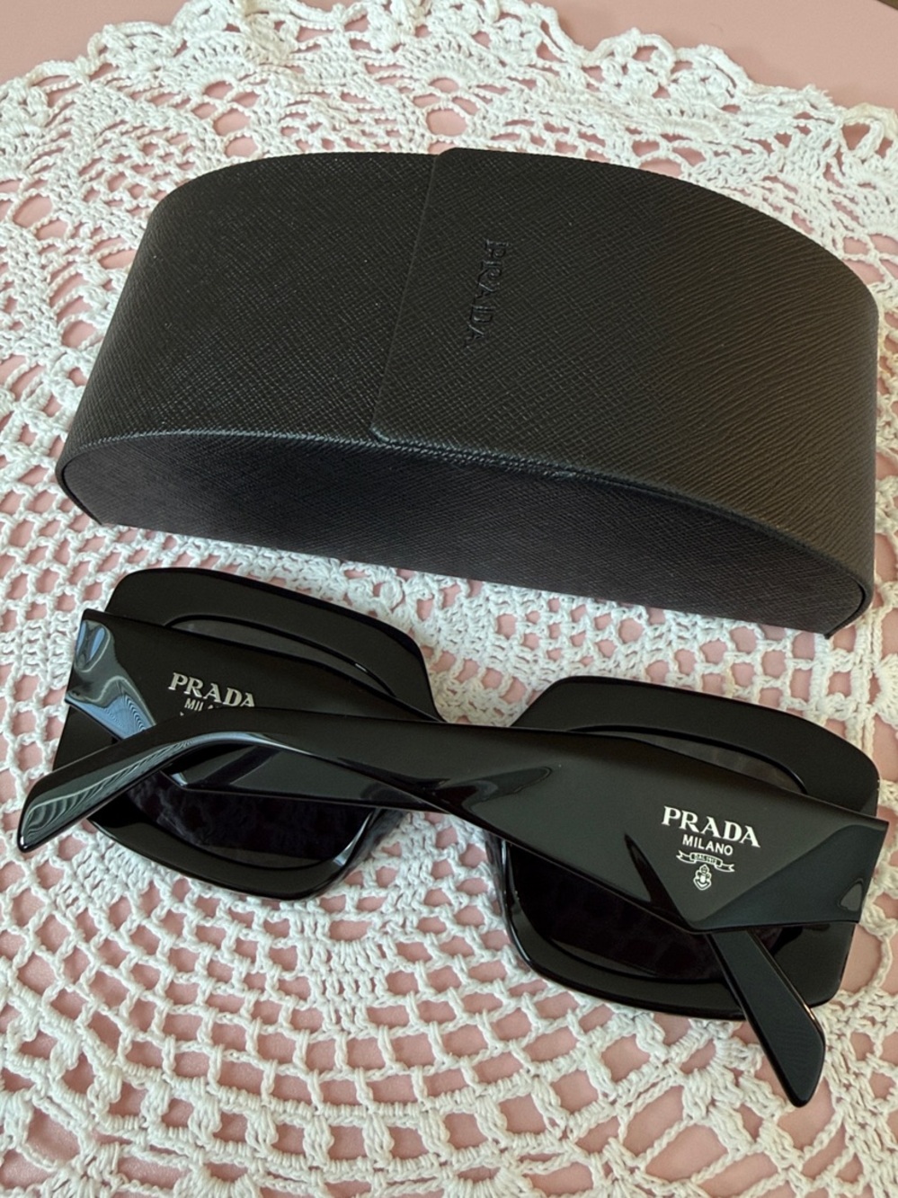Prada Black Oversized  Sunglasses